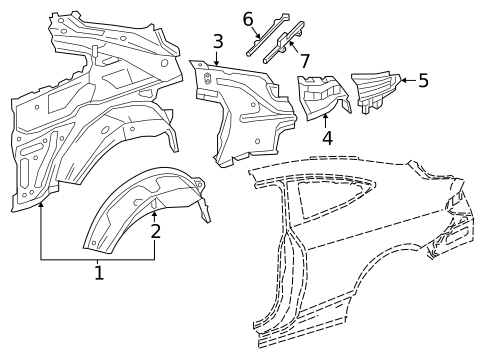 Inner Structure for 2021 Mercedes-Benz C63 AMG #1