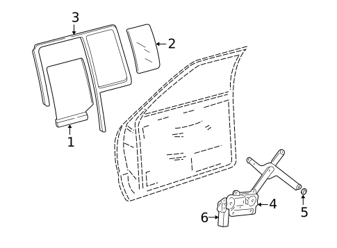 Rear Door for 2004 GMC Sonoma #0