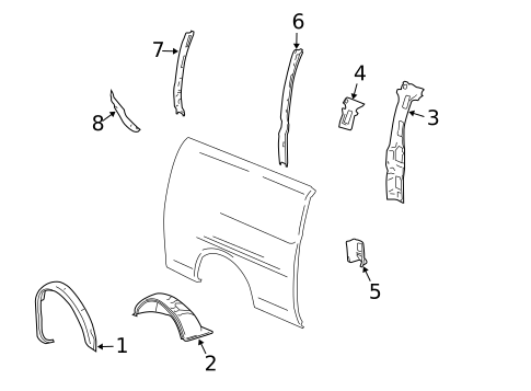 Inner Structure for 2017 GMC Savana 2500 #2