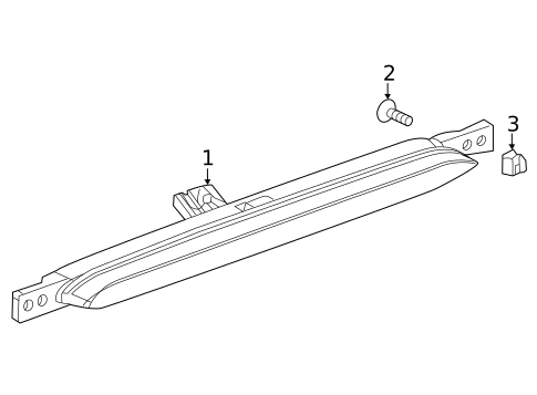 High Mounted Stop Lamp for 2023 Chevrolet Trailblazer #0