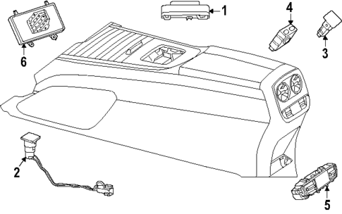 Center Console for 2025 Mercedes-Benz G63 AMG #1