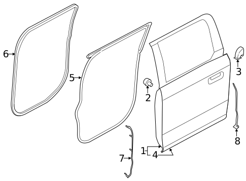 Door & Components for 2023 Ford F-150 #0
