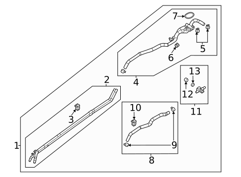 Hoses & Lines for 2023 Mazda MX-30 EV #1