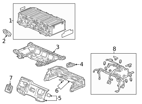 Battery for 2016 Acura RLX #1