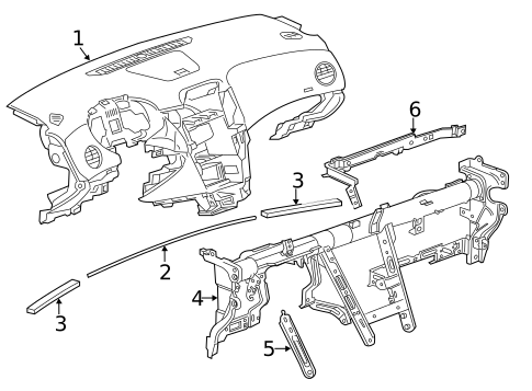 Instrument Panel for 2016 Chevrolet Cruze Limited #0