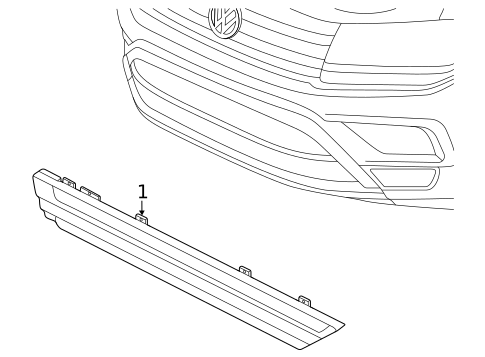 Lamp Bar for 2023 Volkswagen Tiguan #0