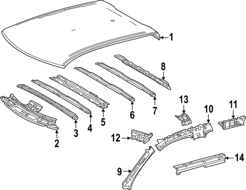 Roof & Components for 2024 Toyota Tundra #0