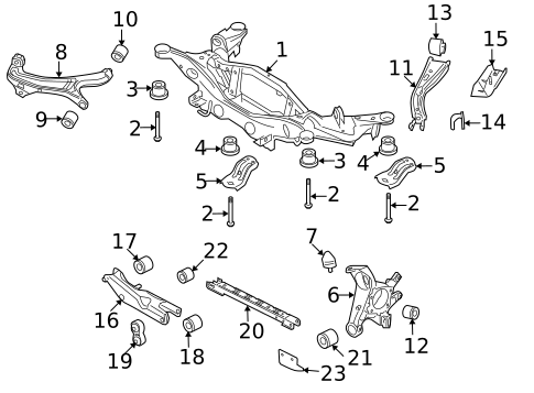 Rear Suspension for 2008 Mercury Sable #1