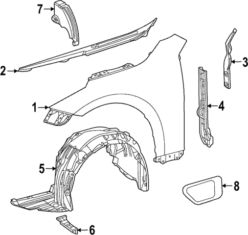 Fender & Components for 2025 Toyota Mirai #0