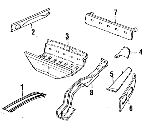 Rear Body for 1986 Jaguar XJS #0