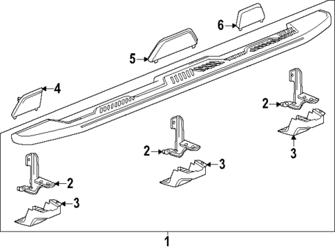 Running Board for 2025 GMC Hummer EV SUV #1
