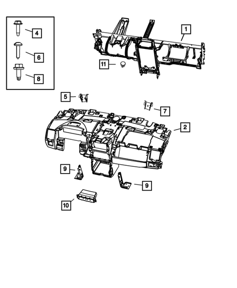 Instrument Panel for 2013 Chrysler Town & Country #1