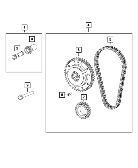 Timing Belt/Chain and Cover and Balance Shaft for 2013 SRT Viper #1