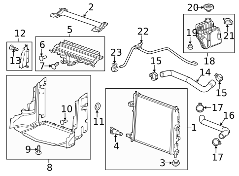 Radiator & Components for 2016 Cadillac CTS #0