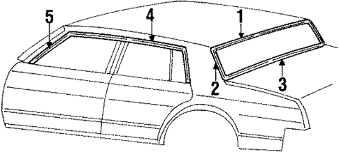 Moldings for 1985 Oldsmobile Cutlass Supreme #1