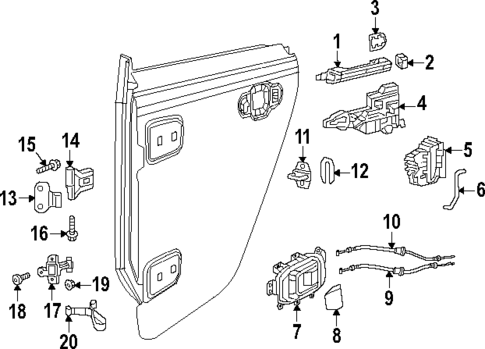 Lock & Hardware for 2023 Jeep Gladiator #3