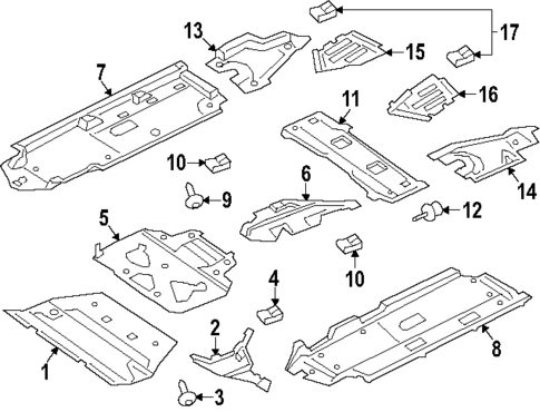Under Cover & Splash Shields for 2024 Porsche Cayenne #1