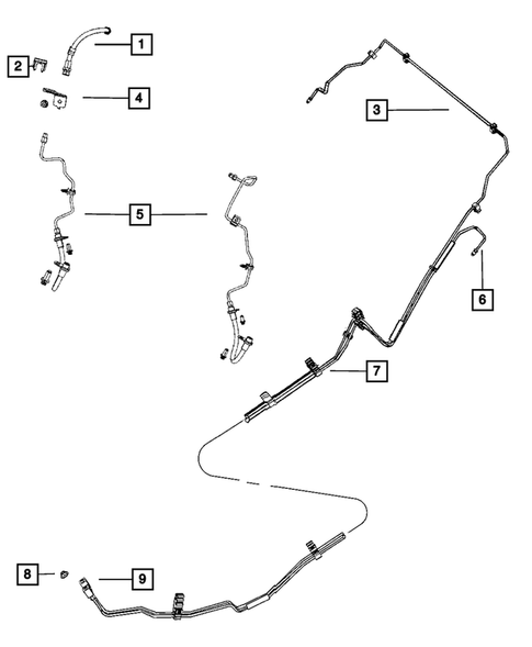 Hydraulic Control Unit, Brake Tubes and Hoses for 2011 Chrysler 200 #1