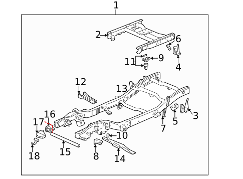 Frame & Components for 2007 Chevrolet Silverado 1500 Classic #3