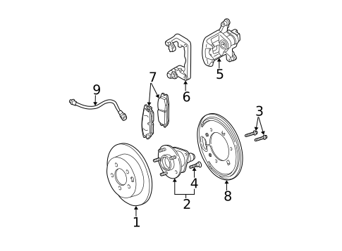 Rear Brakes for 2006 Buick Rendezvous #1
