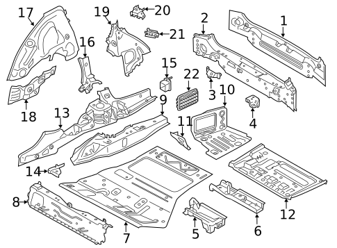 Rear Body for 2022 BMW X3 #0