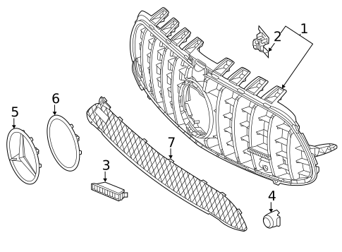 Grille & Components for 2021 Mercedes-Benz CLA45 AMG #0