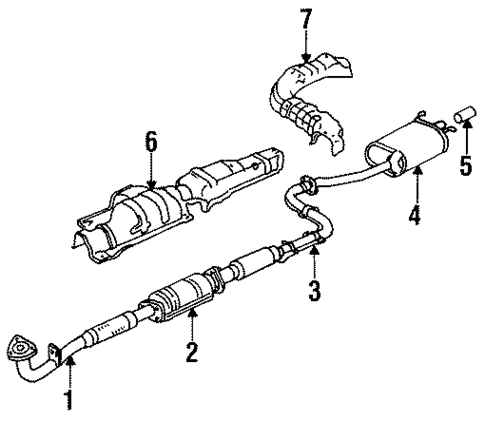 Exhaust Components for 1987 Honda Accord #0