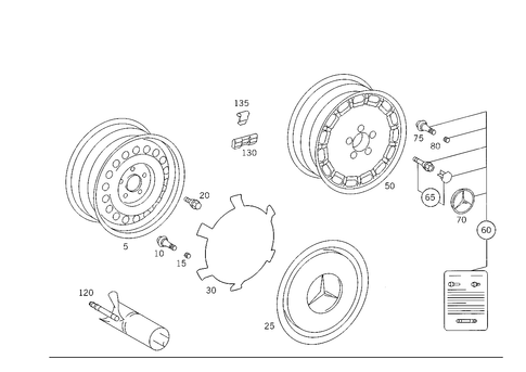 Wheels for 1986 Mercedes-Benz 300E #1