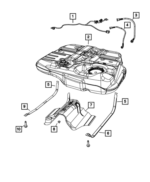 Fuel Tank for 2015 Dodge Journey #1