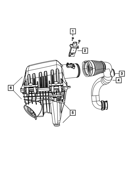 Air Cleaner for 2010 Chrysler Town & Country #1