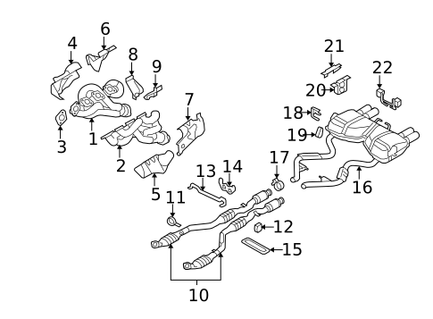 Exhaust Components for 2009 BMW M3 #1