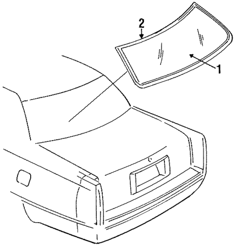 Reveal Moldings for 1998 Cadillac DeVille #1