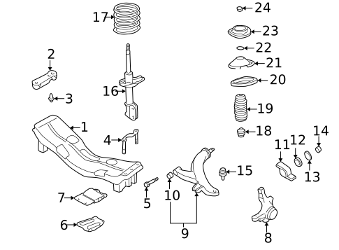 Suspension Components for 1998 Subaru Forester #0
