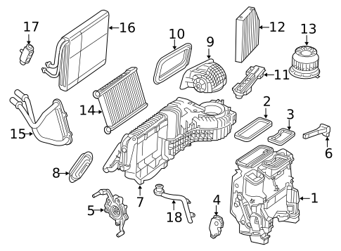 Evaporator & Heater Components for 2020 Mercedes-Benz GLC63 AMG #0