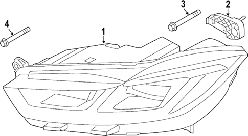 Headlamp Components for 2020 Jaguar I-Pace #0