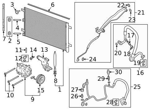 Condenser, Compressor & Lines for 2018 Ford F-150 #0