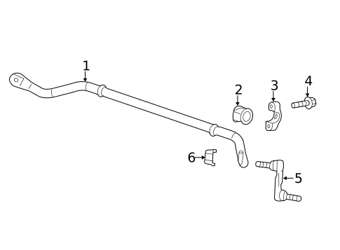 Stabilizer Bar & Components for 2019 Chevrolet Corvette #1
