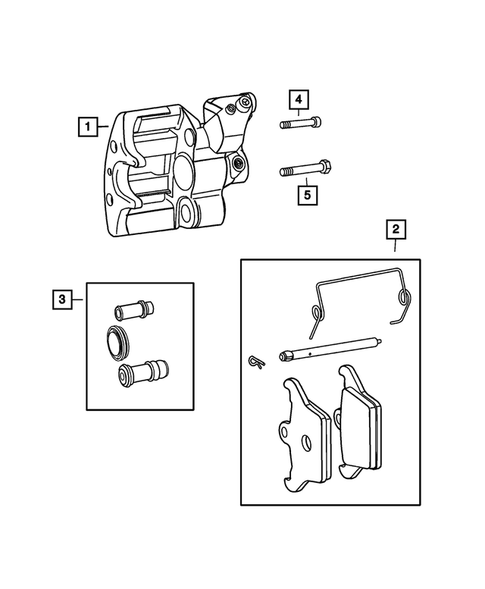 Parking Brake Lever, Cables, and Rear Disc Park Brake Assembly for 2015 Dodge Viper #1
