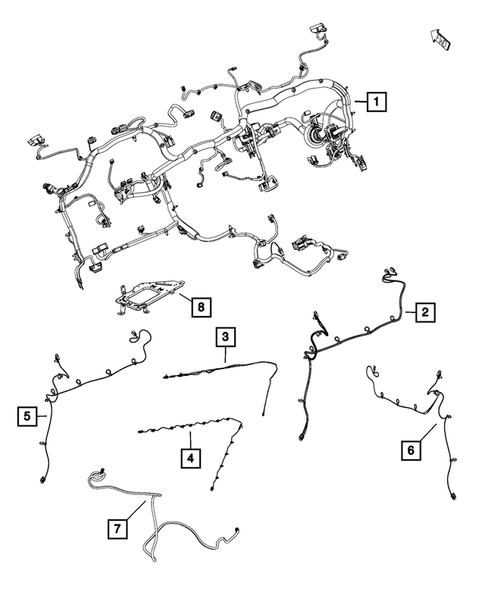 Wiring-Instrument Panel for 2014 Ram 3500 #0