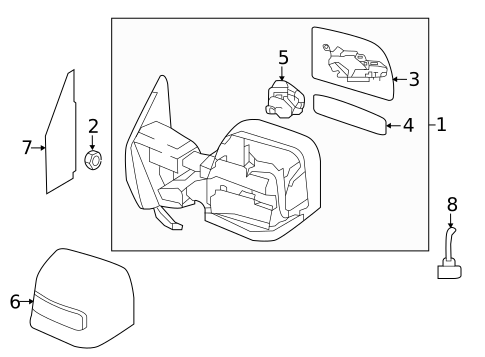Outside Mirrors for 2018 Nissan TITAN XD #0
