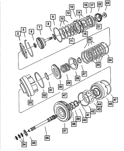 Gear Train for 2007 Chrysler PT Cruiser #2