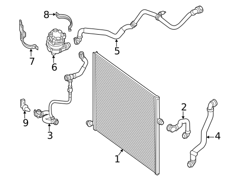 Intercooler for 2020 Mercedes-Benz E450 #1