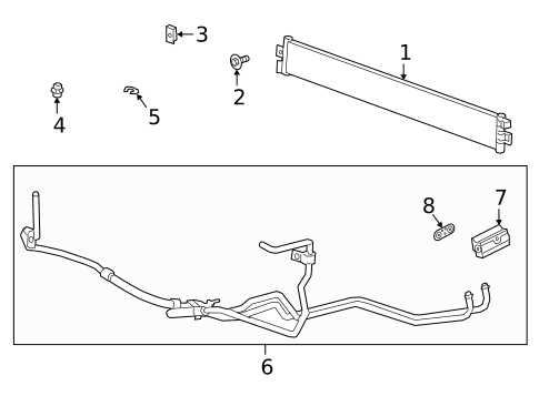 Trans Oil Cooler for 2022 GMC Sierra 1500 #0
