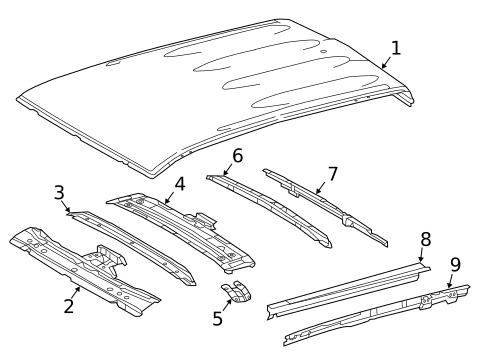 Roof & Components for 2016 Toyota Tacoma #0