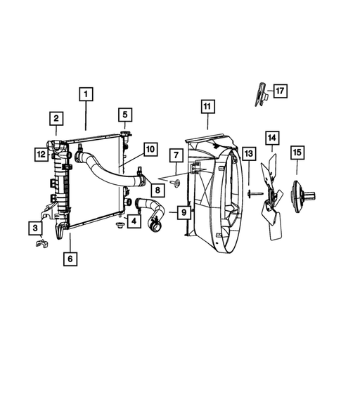 Radiator and Related Parts; Charge Air Cooler for 2008 Dodge Ram 3500 #6