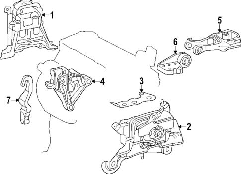 Engine & Trans Mounting for 2025 Toyota Corolla Cross #0