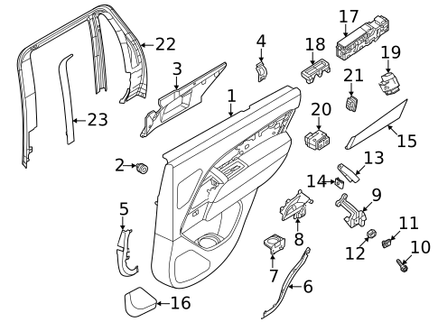 Interior Trim - Rear Door for 2023 Land Rover Range Rover #6