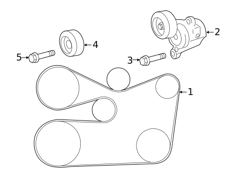 Belts & Pulleys for 2022 Toyota Highlander #0