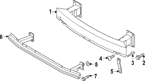 Bumper & Components - Front for 2024 Audi Q8 e-tron #1
