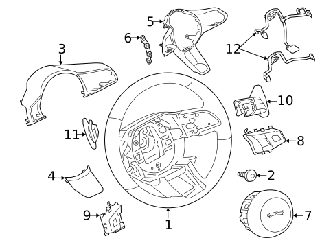 Steering Wheel & Trim for 2023 Jaguar XF #2